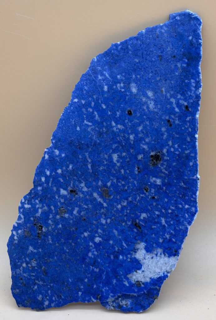 Lapislazuli-Dünnschliff-Platte