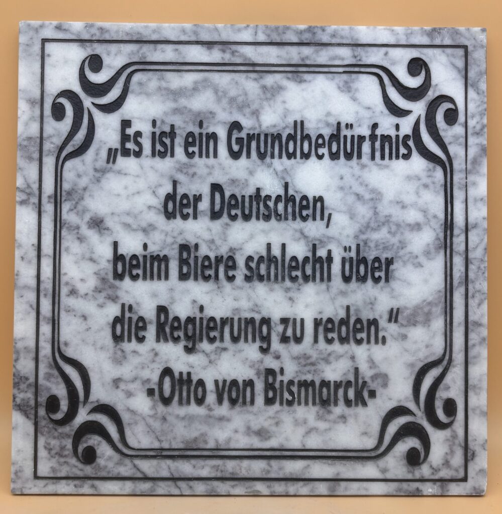 Zitat Grundbedürfnis "Otto von Bismarck"