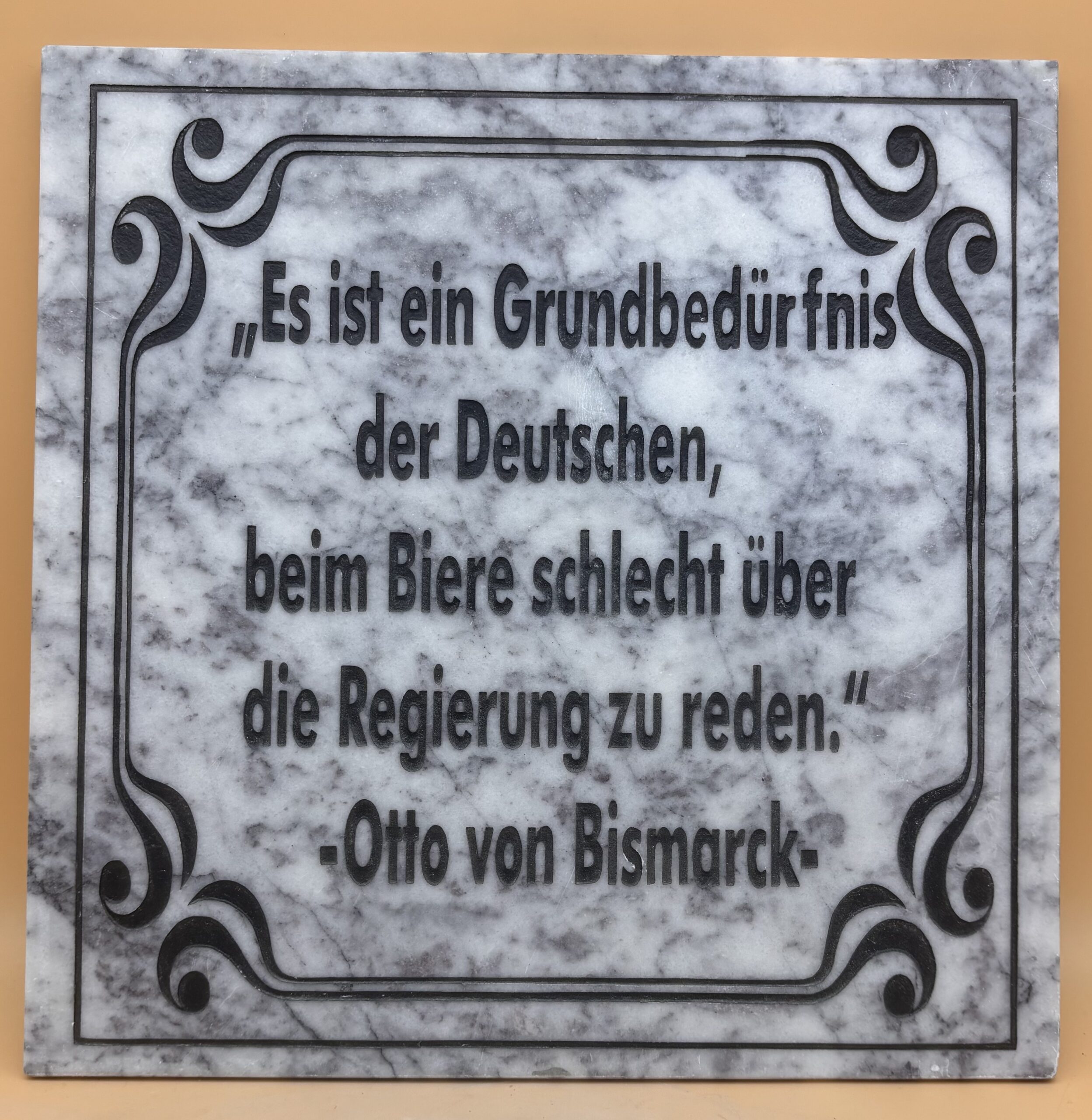 Zitat Grundbedürfnis "Otto von Bismarck"