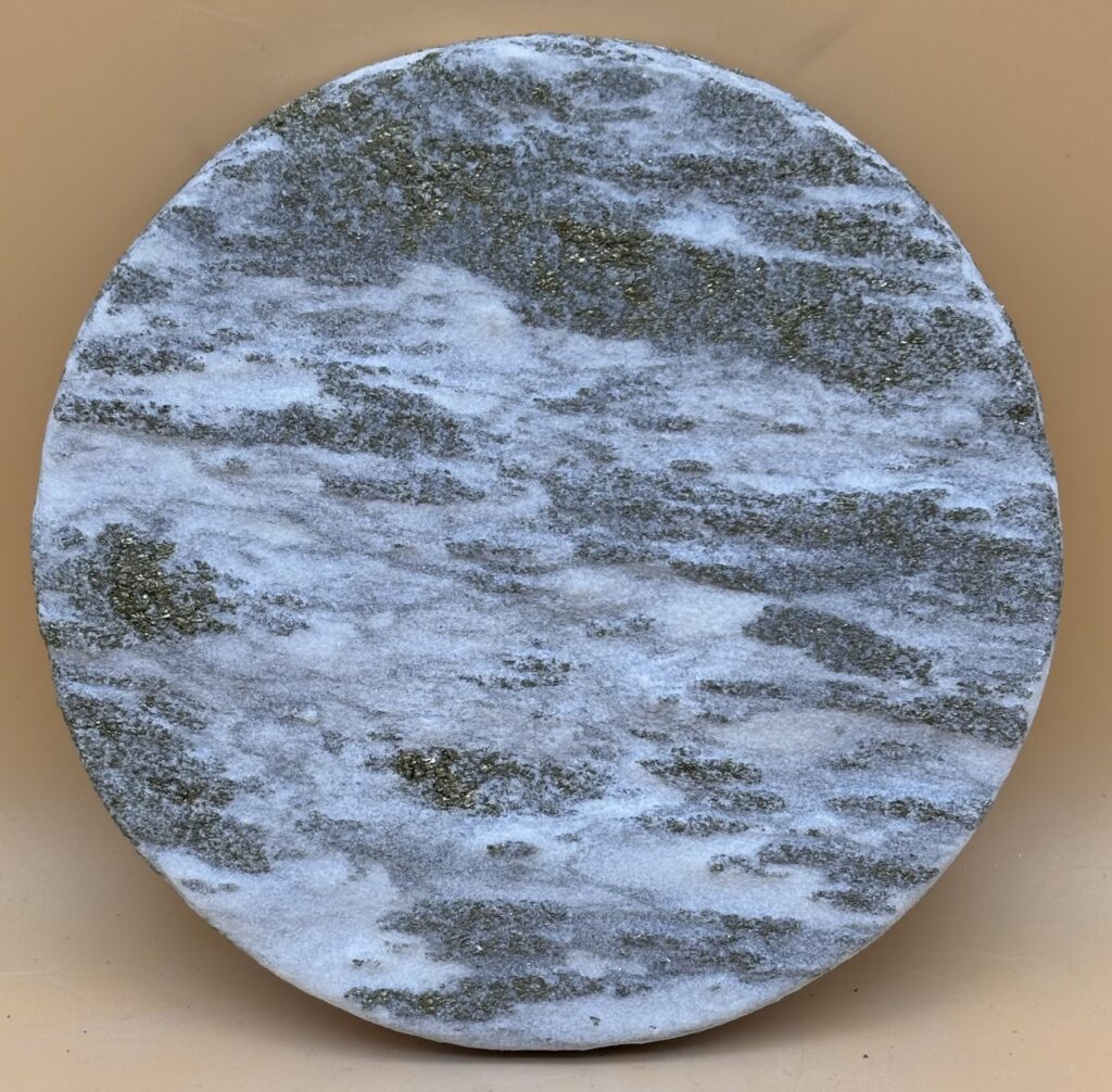 Goldmarmorscheibe