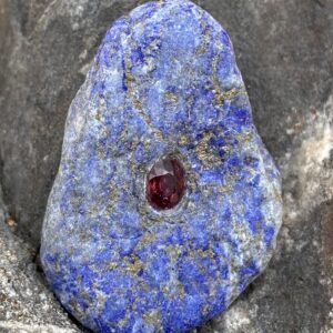 Lapislazuli-Rubin Anh&auml;nger